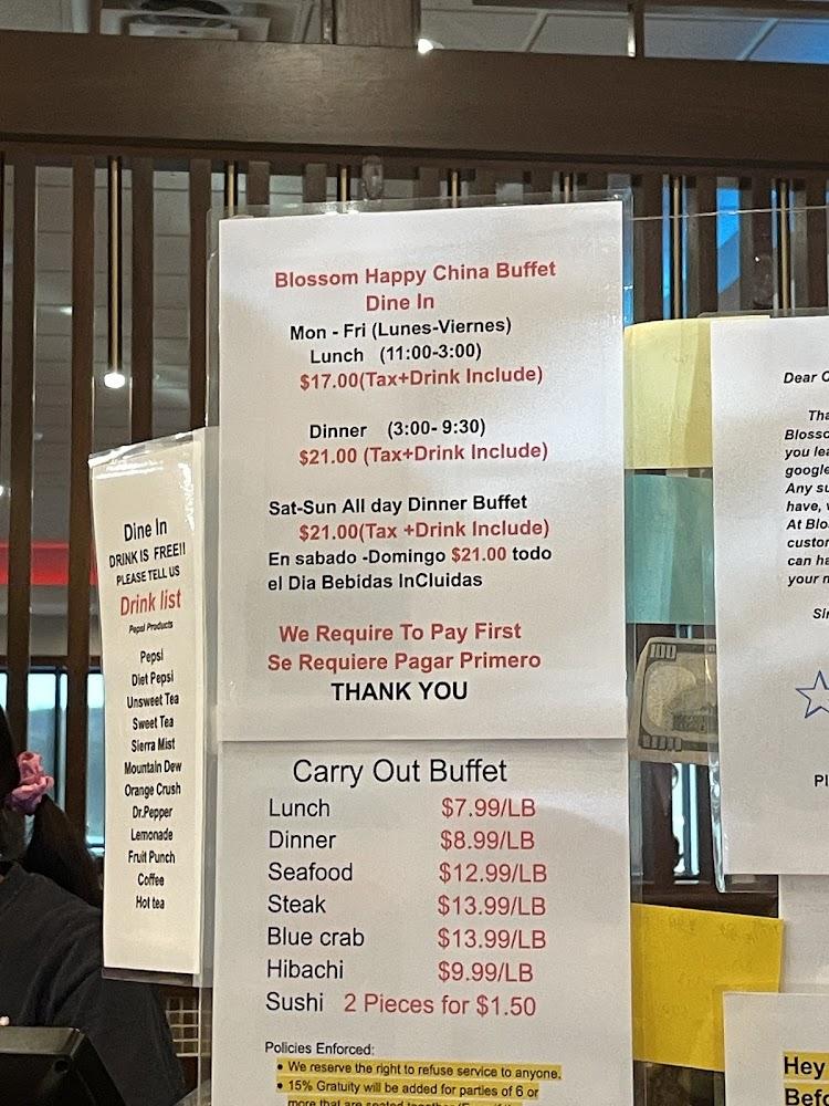 Blossom Buffet Menu image 3